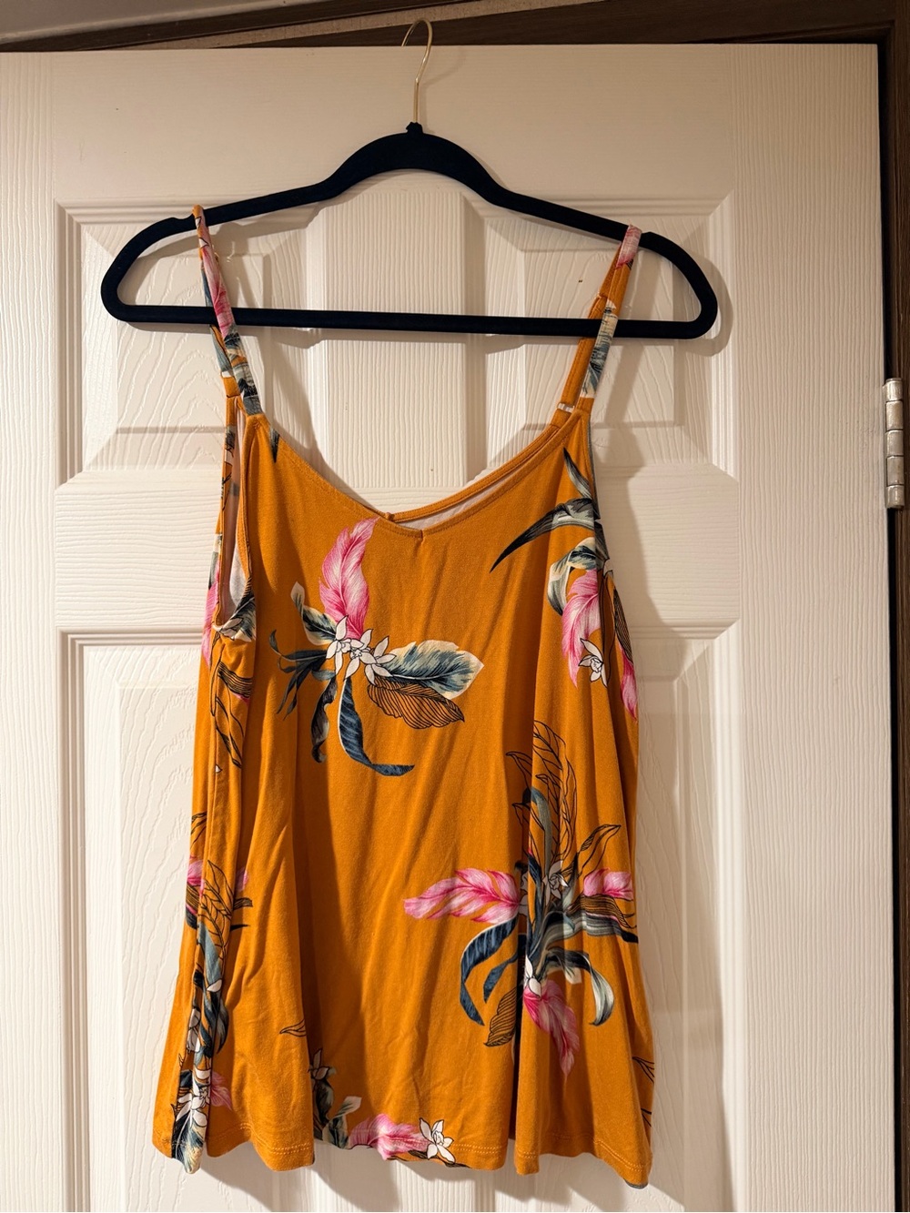 torrid Mustard Floral Spaghetti-Strap Camisole